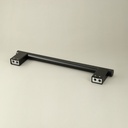 Barre d'appui droite 40 cm, noir brossé, Châtelet