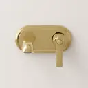 Mitigeur lavabo mural doré, Liberty