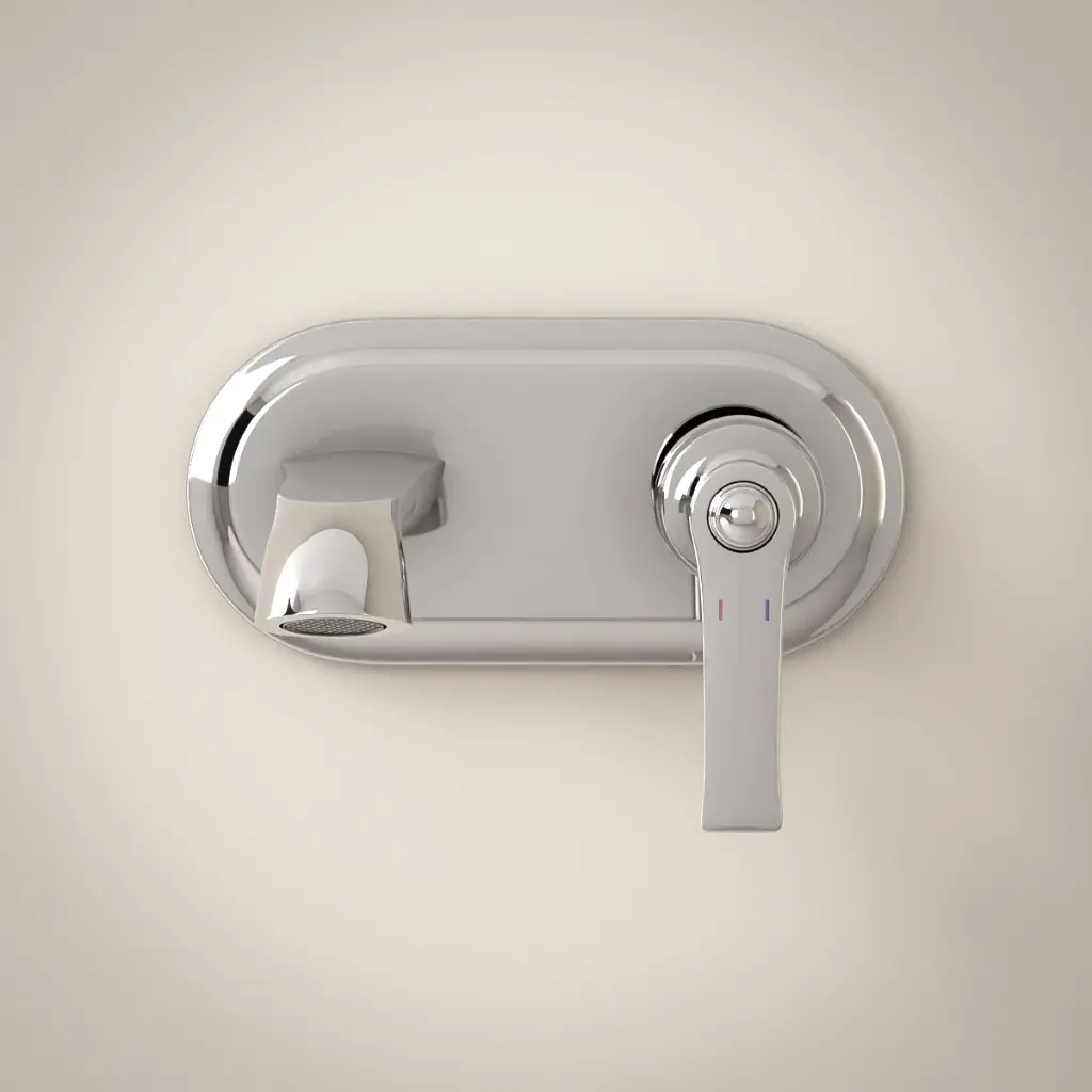 Mitigeur lavabo mural chromé, Liberty