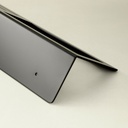 Porte-serviette 40 cm avec tablette, noir brossé, Châtelet