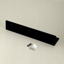 Porte-serviette 40 cm avec tablette, noir brossé, Châtelet