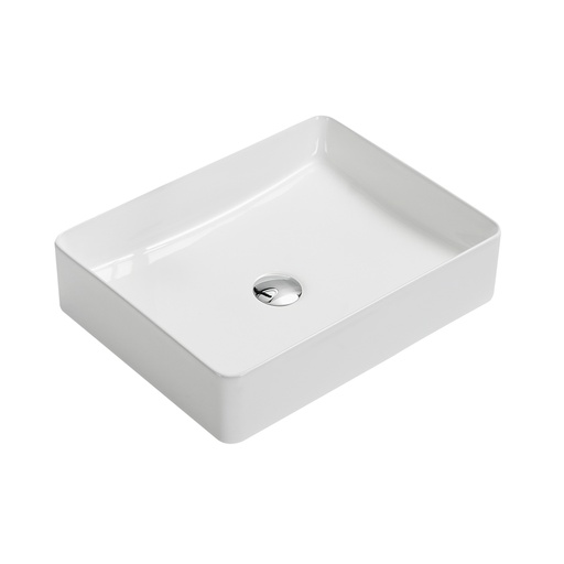 ENORA VASQUE A POSER RONDE 47CMX36CM BLANC BRILLA