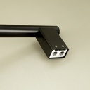 Barre d'appui oblique, noir brossé, Châtelet