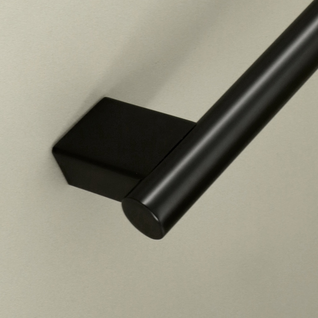 Barre d'appui oblique, noir brossé, Châtelet