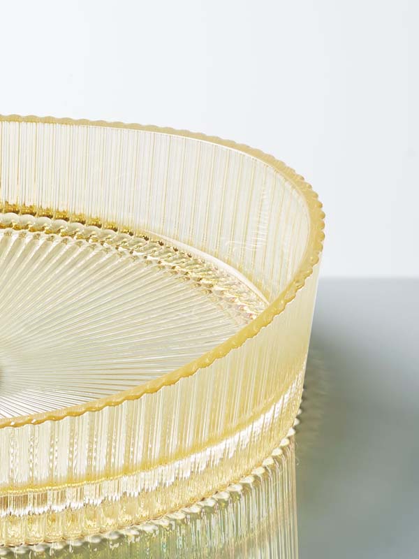 Vasque à poser en verre 50x37.5x14cm Doré, Burano 