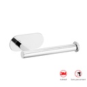 Distributeur  papier chromé, adhésif Sansvis