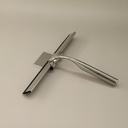 Raclette essuie vitre Châtelet avec support mural, chromé