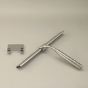 Raclette essuie vitre Châtelet avec support mural, chromé