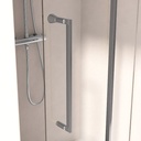 Porte de douche Coulissante de 106.8 à 168.5 cm Chromée, Paro