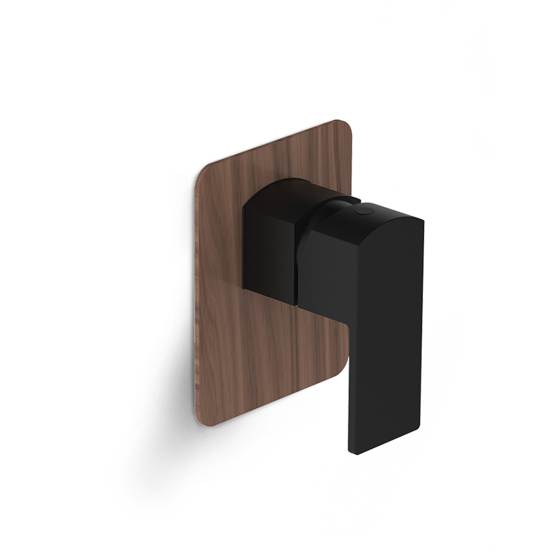 Mitigeur douche encastré, finition noir mat, Infinity Elements