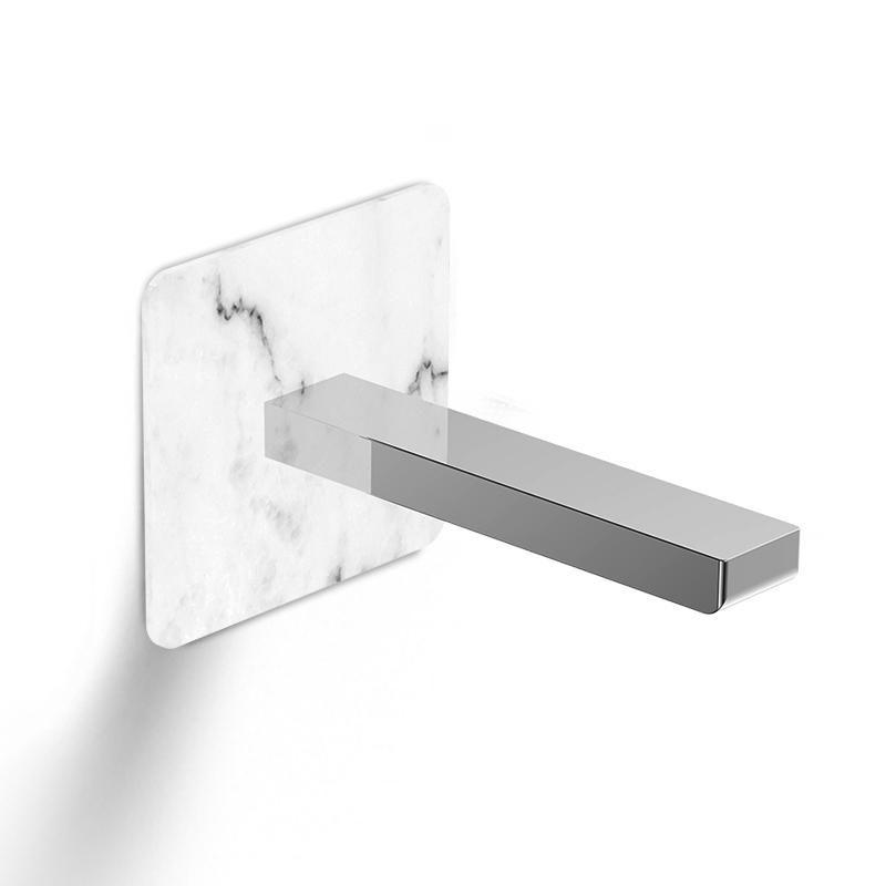 Bec de bain mural, finition marbre blanc, Infinity Elements