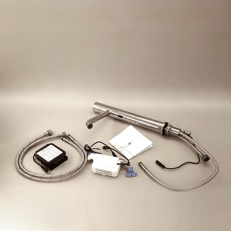 Mitigeur Haut Electronique, Professionnel, Inox Poli