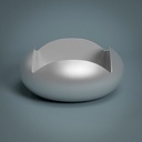 Vasque à poser 46x19cm Silver, Pétale 