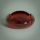 Vasque à poser 46x19cm Rouge, Pétale 