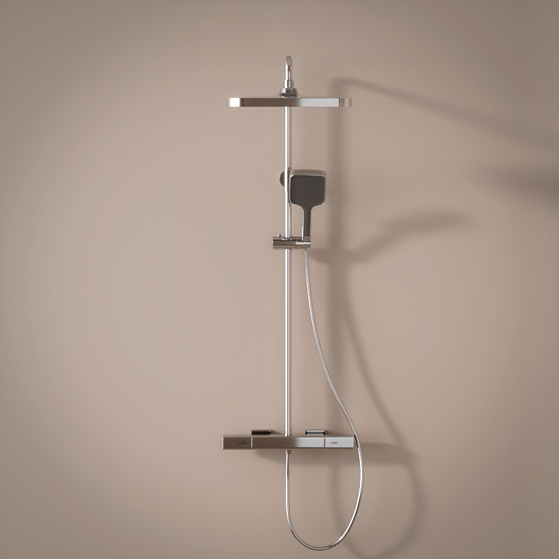 Colonne de douche avec mitigeur mécanique, Chromé, Deauville