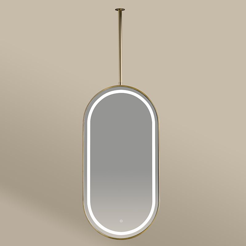 Miroir suspendu avec led 50X100 Dore Mat Chatelet 2