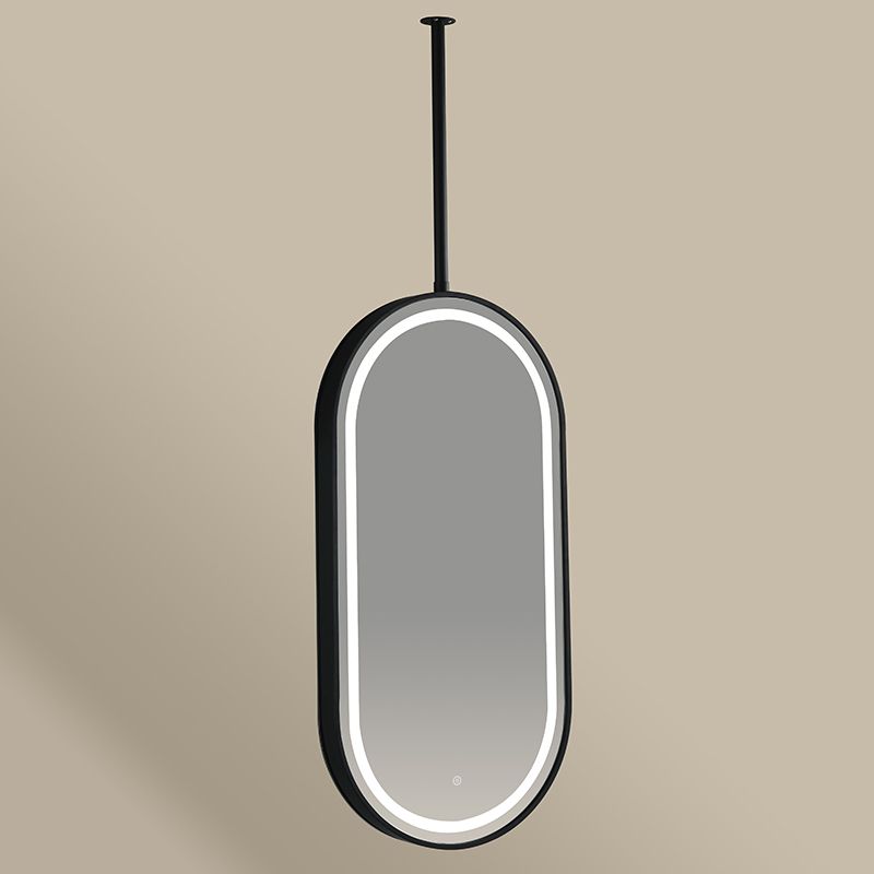 Miroir suspendu avec led 50X100 Noir Mat Chatelet 2 