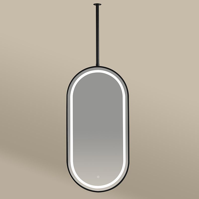 Miroir suspendu avec led 50X100 Noir Mat Chatelet 2 