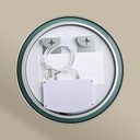 Chatelet Miroir Rond Diam50 Led+Anti-Buee Dore Mat