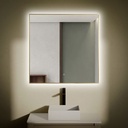 Chatelet Miroir Carre 80X80 Led+Anti-Buee Dore Mat