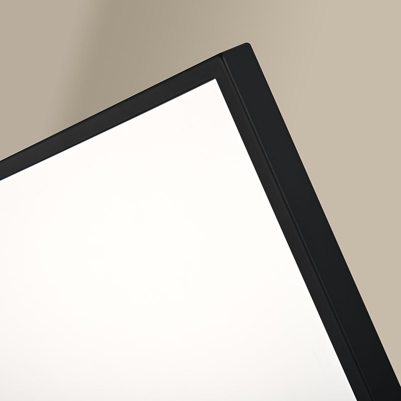 Miroir Carré 80X80 rétroéclairage Led et Anti-buée Noir Mat, Châtelet 