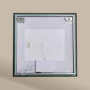 Chatelet Miroir Carre 80X80 Led+Anti-Buee Noir Mat