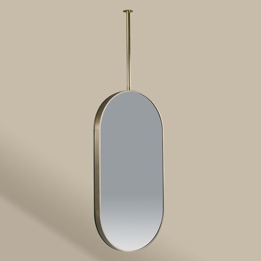 Miroir suspendu 50X100  Dore Mat  Chatelet 2