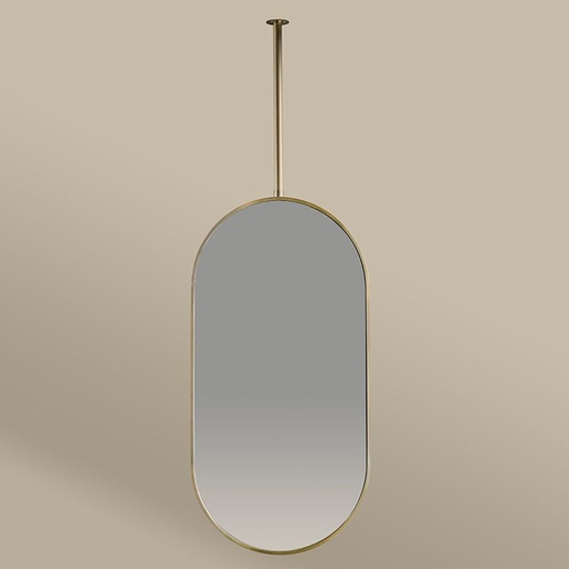 Miroir suspendu 50X100  Dore Mat  Chatelet 2