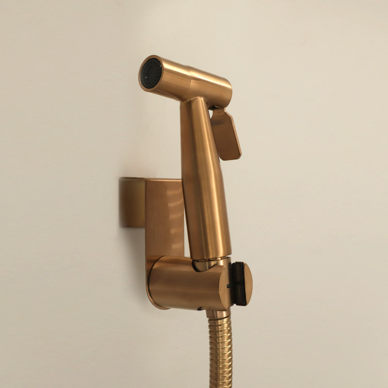 Douchette hygiénique Doré rose brossé, Châtelet