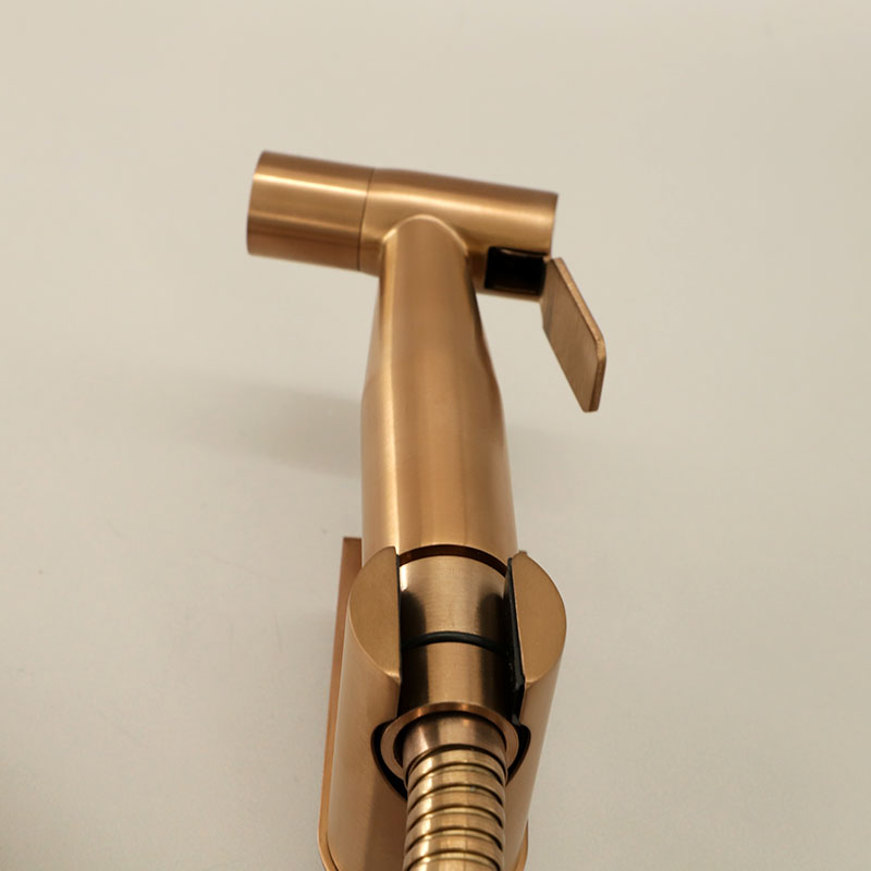 Douchette hygiénique Doré rose brossé, Châtelet