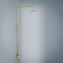 Colonne de douche mitigeur, Ø25cm, inox doré brossé, Châtelet III