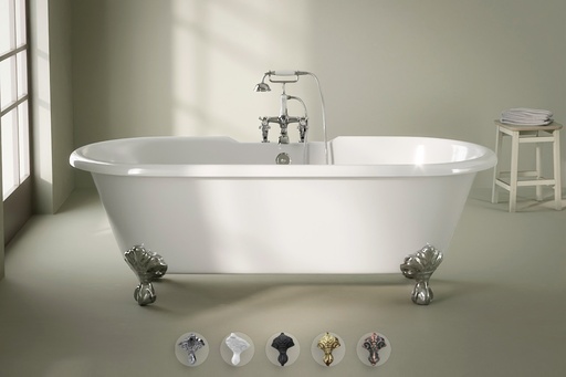 Baignoire îlot en fonte, 170x77 cm, Liverpool