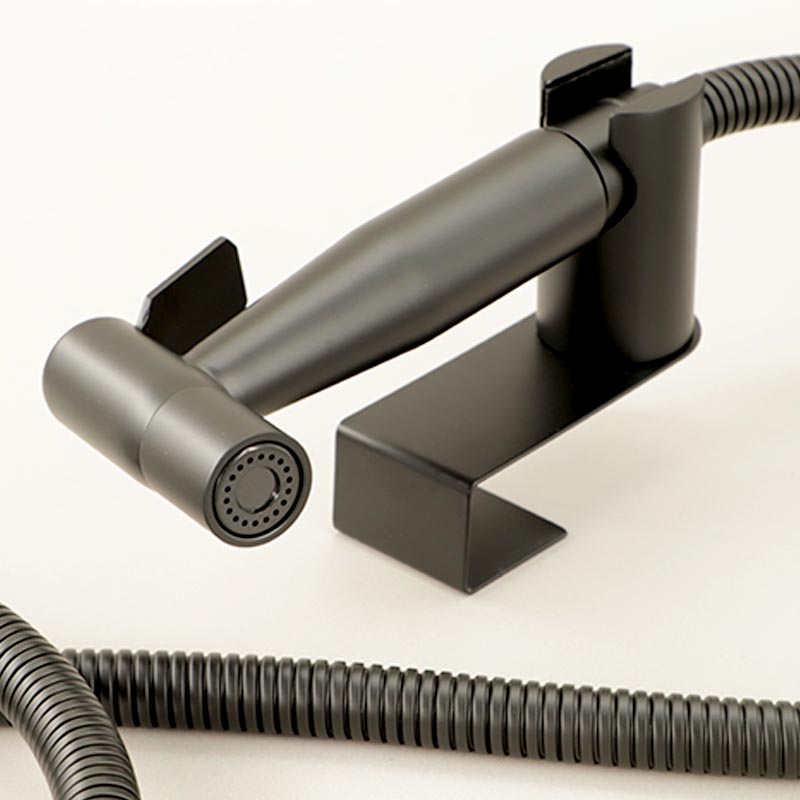 Douchette hygiénique Noir brossé, Châtelet