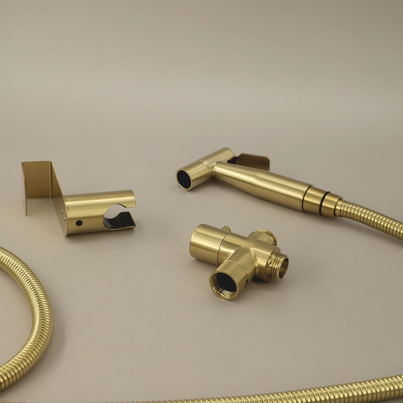 Douchette hygiénique Doré brossé, Châtelet