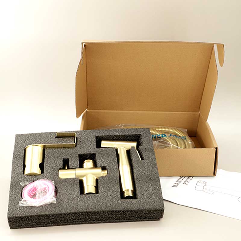 Douchette hygiénique Doré brossé, Châtelet