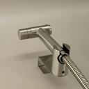 Set douchette hygiénique inox brossé pour WC à poser, Steel