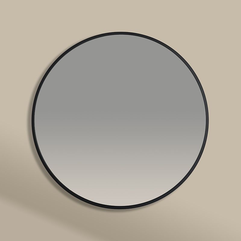 Miroir Rond 50cm Noir Mat, Châtelet 