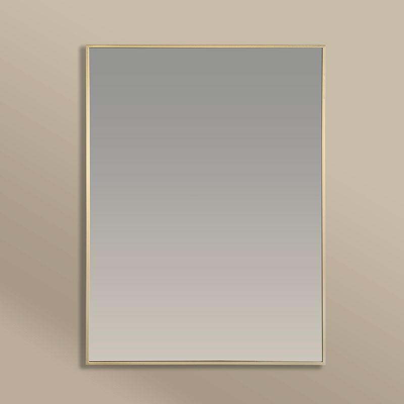 Miroir Rectangulaire 60X80 Doré Brossé, Châtelet