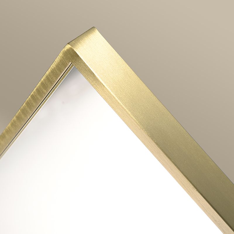 Miroir Rectangulaire 60X80 Doré Brossé, Châtelet