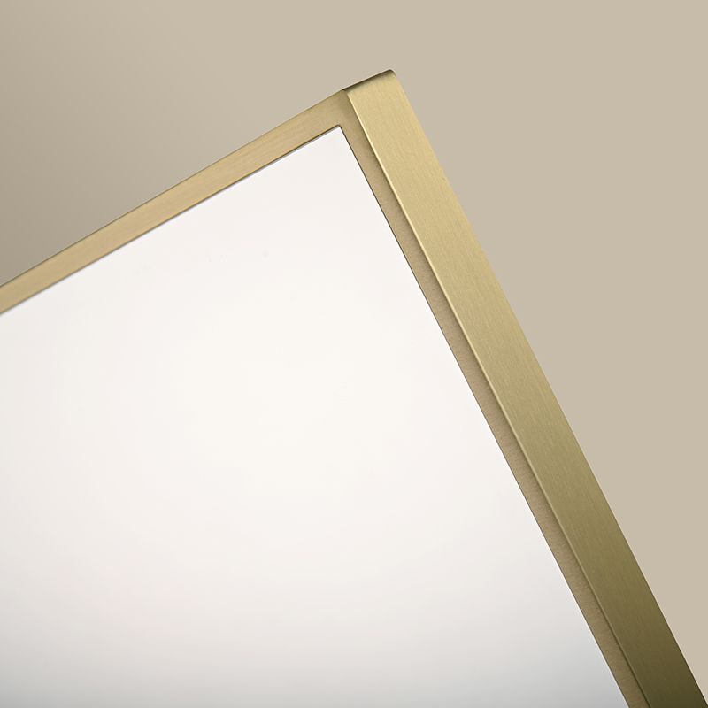 Miroir Carré 80X80 Dore Mat, Châtelet