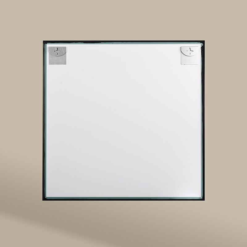 Miroir Carré 80X80 Noir Mat, Châtelet 