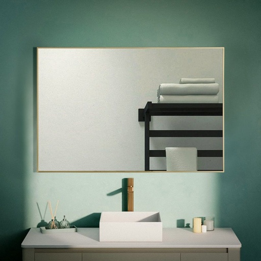 Chatelet Miroir Rectangulaire 120X80 Dore Mat