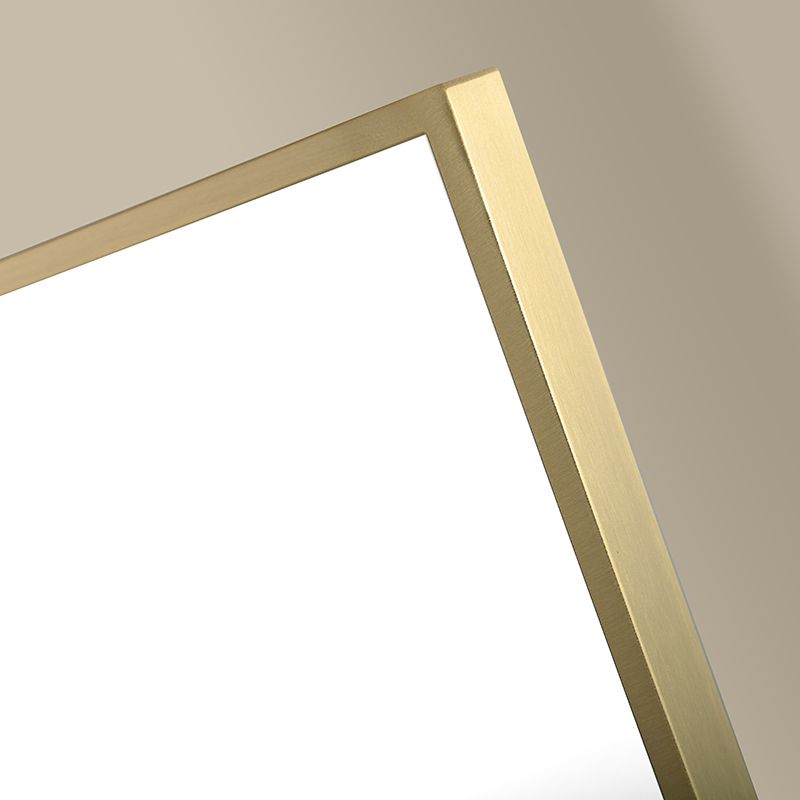 Miroir rectangulaire 120X80 Doré Brossé, Châtelet