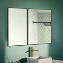Chatelet Miroir Rectangulaire 120X80 Noir Mat