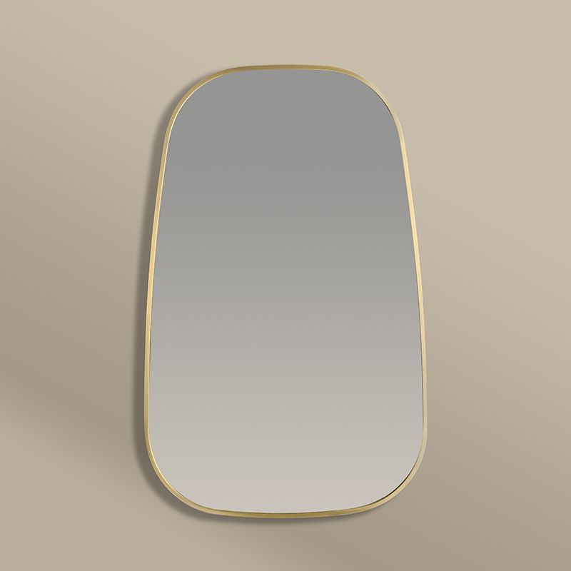 Miroir Organique 50X80 Dore Mat, Elipse 