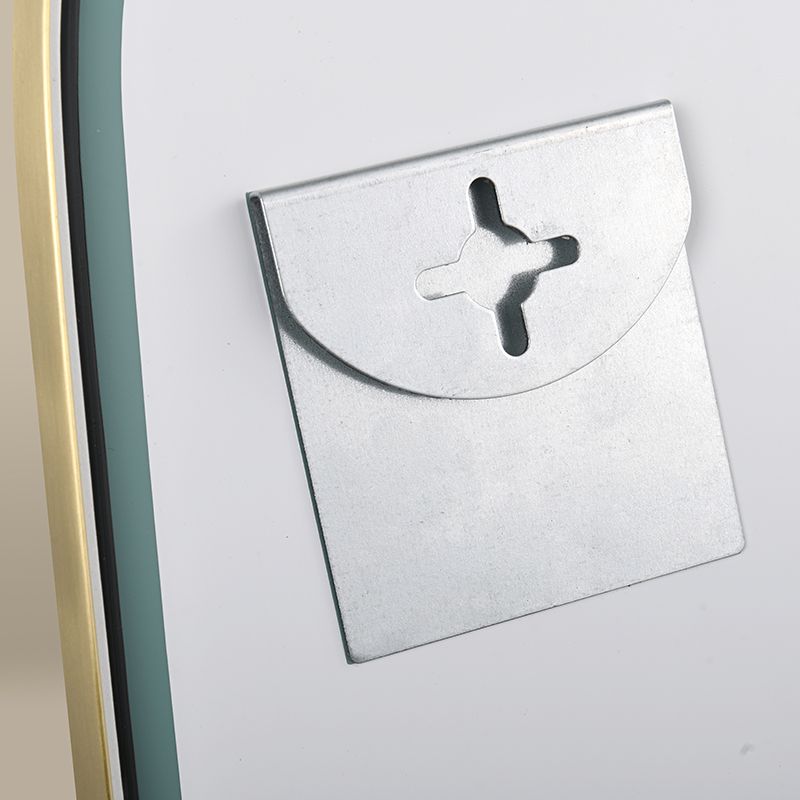 Miroir Organique 50X80 Dore Mat, Elipse 