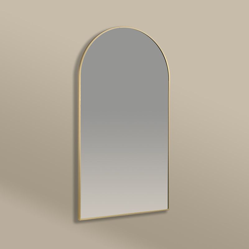 Miroir Demi Lune 55X100 Dore Mat, Châtelet
