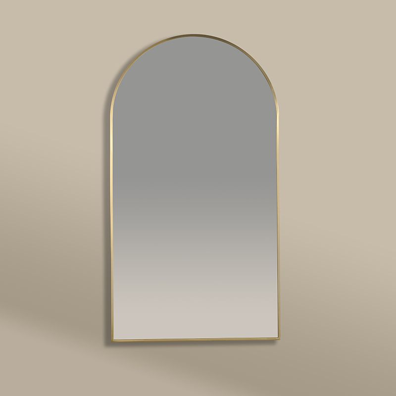 Miroir Demi Lune 55X100 Dore Mat, Châtelet