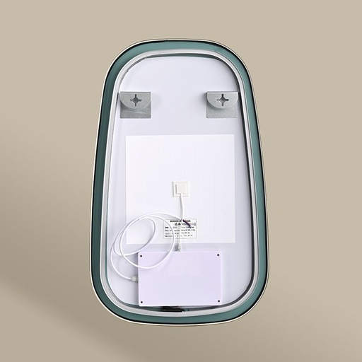 Elipse Miroir Rect.50X80 Led+Anti-Buee Dore Mat