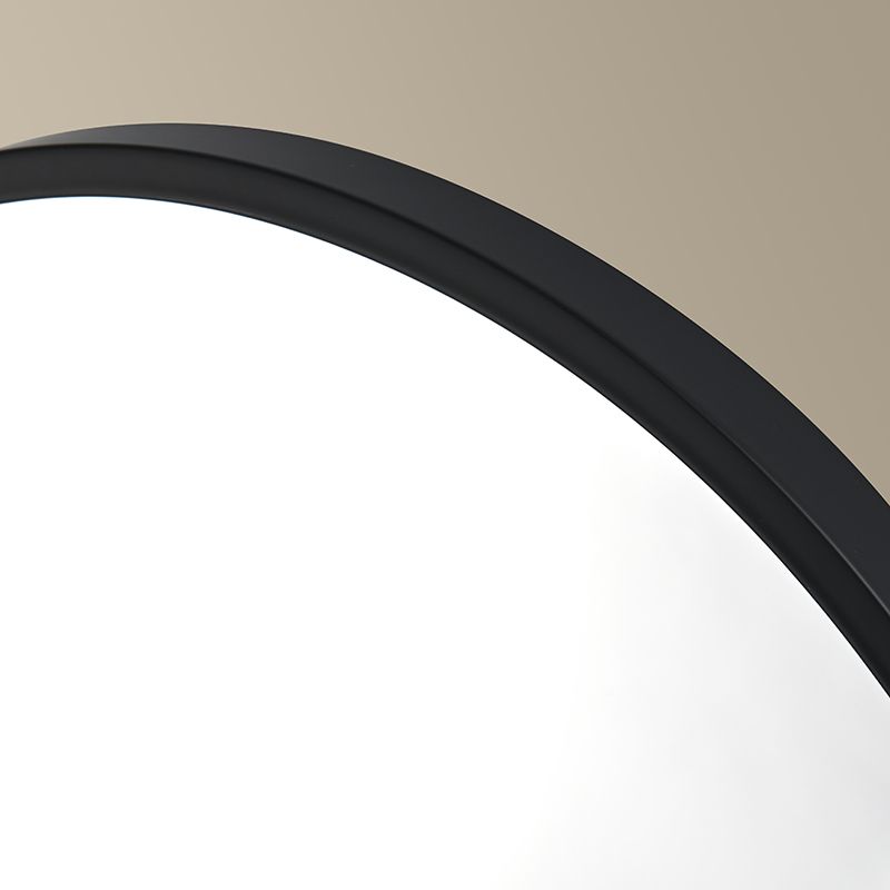 Miroir organique 50X80 Noir Mat, Elipse 